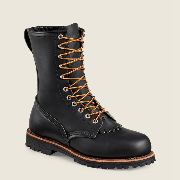 Work Støvler Dame - Red Wing Loggermax - 9-Inch Soft Toe - Made To Order - Sort - PJAVWI-209